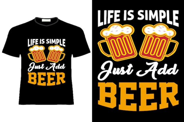 Diseño de camiseta de cerveza o diseño de camiseta de cerveza o diseño de camiseta o camiseta de tipografía