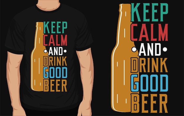 Diseño de camiseta de cerveza