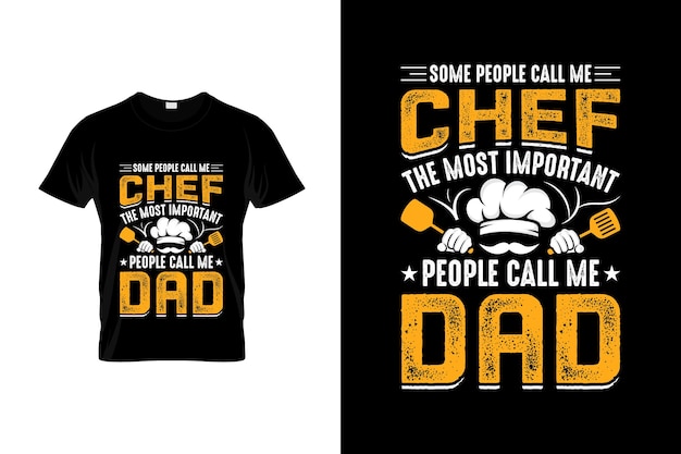 Diseño de camiseta de chef o diseño de póster de chef o diseño de camisa de chef