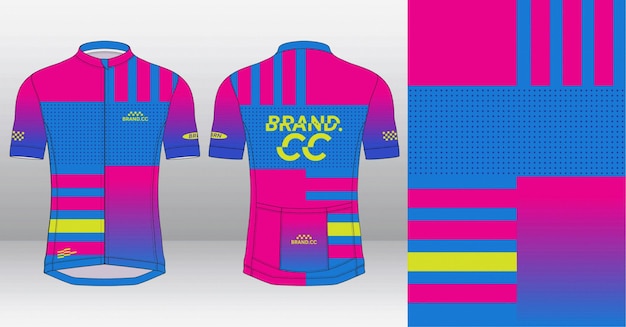 El diseño de la camiseta de ciclismo el diseño del camiseta deportivo la sublimación personalizada