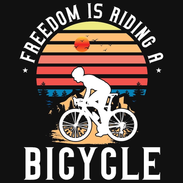 Diseño de camiseta de ciclismo de montaña.