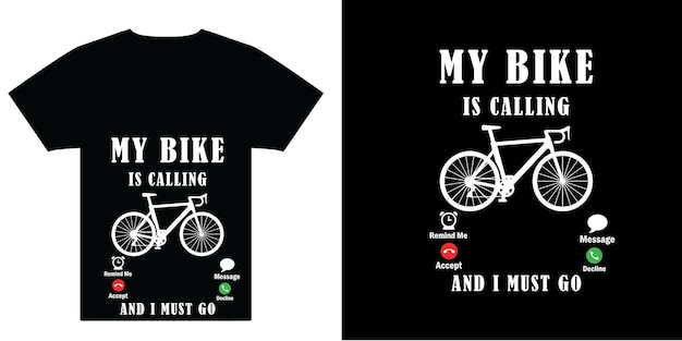 Diseño de camiseta de ciclista vectorial Diseño de Camiseta de bicicleta vectorial
