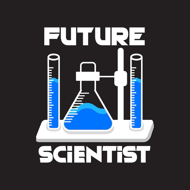 Diseño de camiseta de ciencia.