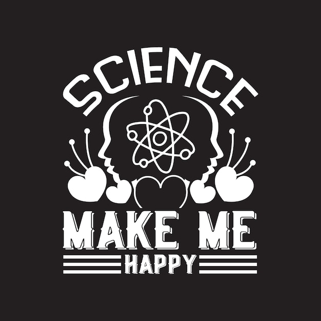 Diseño de camiseta de ciencia.