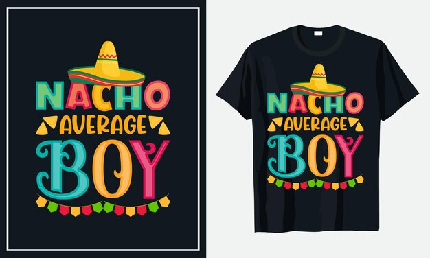 Diseño de camiseta cinco de mayo Vector Premium