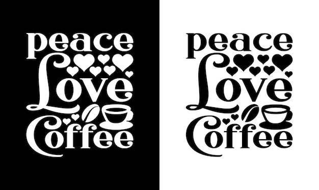 Diseño de camiseta de cita de café, tipografía