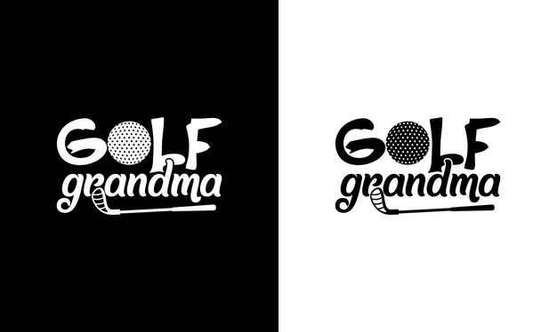 Vector diseño de camiseta de cita de golf, tipografía