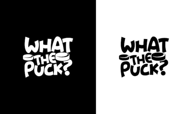 Diseño de camiseta de cita de hockey, tipografía
