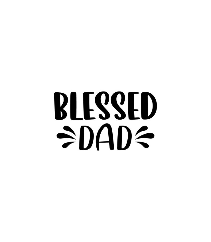 Diseño de camiseta de cita de papá bendito tipografía vector padre