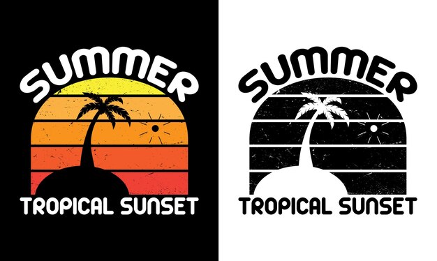 Diseño de camiseta de cita de verano