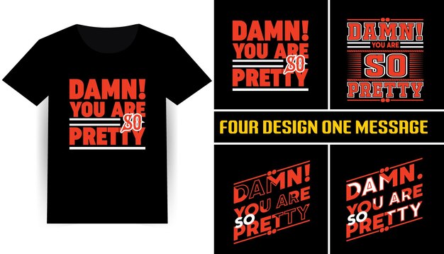 Diseño de camiseta de citas modernas