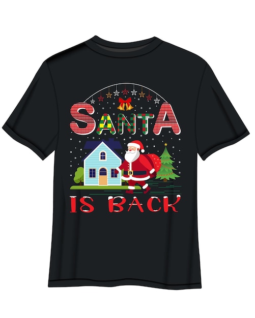 Diseño de camiseta de citas navideñas.