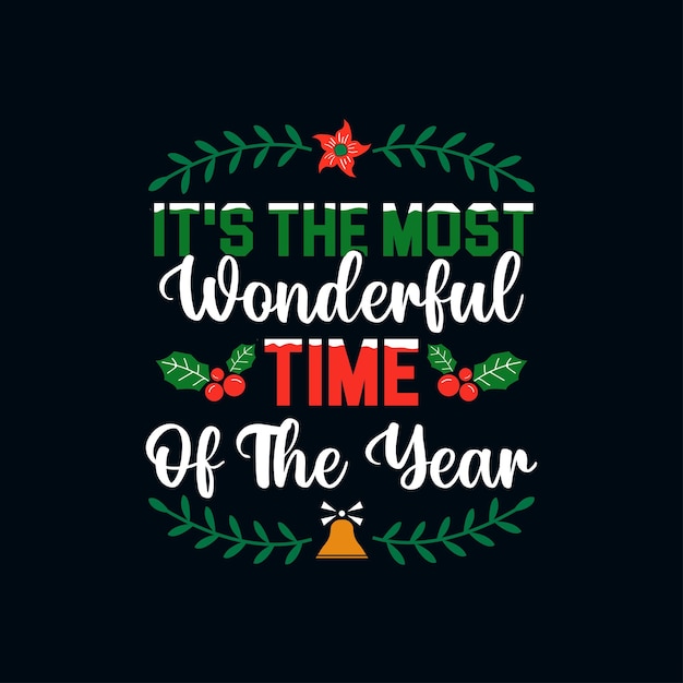 Diseño de camiseta de citas navideñas.