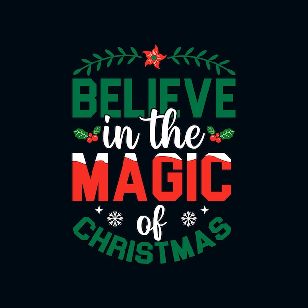 Diseño de camiseta de citas navideñas.