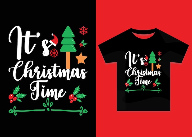 Diseño de camiseta de citas navideñas.