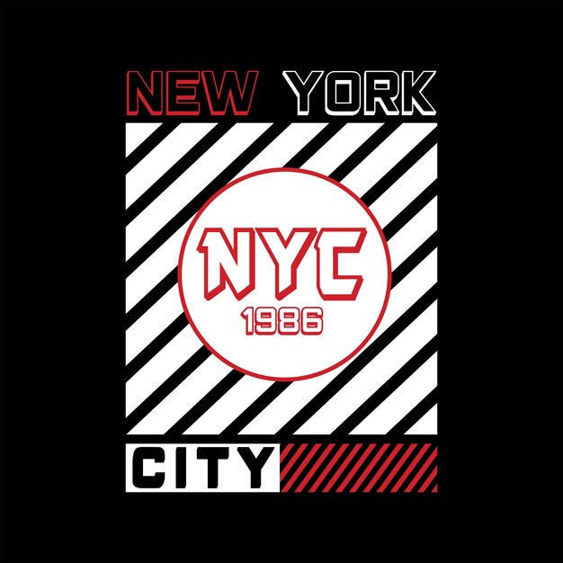Diseño de camiseta de la ciudad de Nueva York