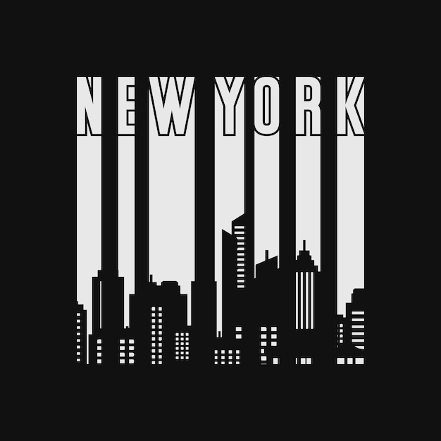 Diseño de camiseta de la ciudad de nueva york