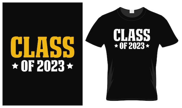 Diseño de camiseta de la clase de 2023.