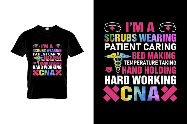 Diseño de camiseta CNA o diseño de póster CNA o diseño de camiseta CNA