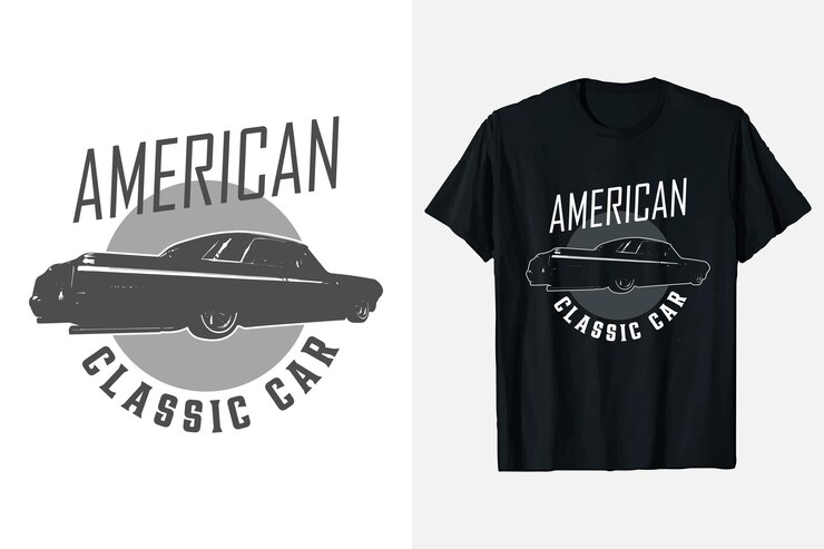 Diseño de camiseta de coche retro clásico americano Colección de camisetas de vector de coches antiguos