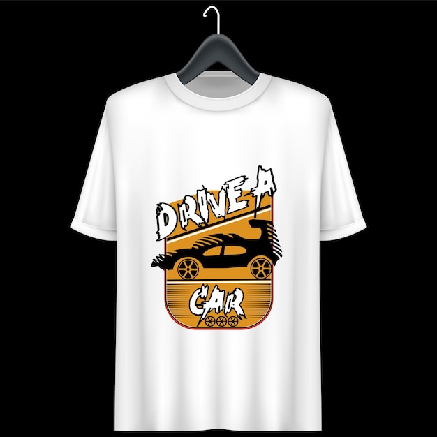 Vector diseño de camiseta de coche