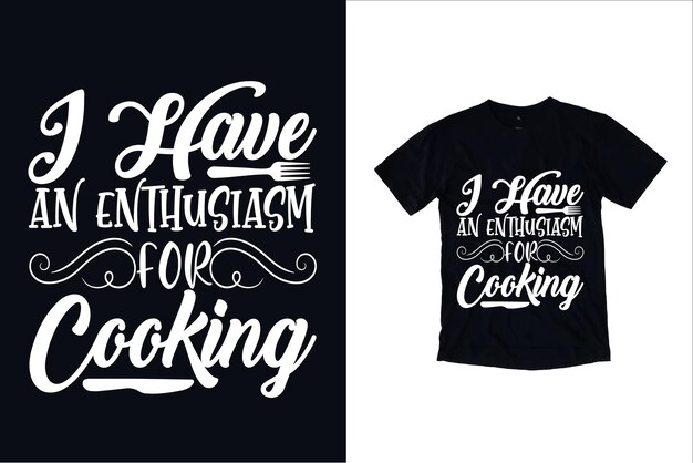 diseño de camiseta de cocina vector diseño de camiseta de cocina