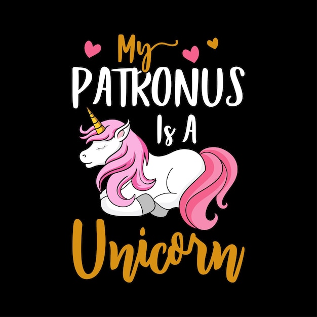 Diseño de camiseta colorida de unicornio