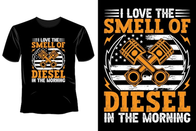 Diseño de camiseta de conductor de camión.