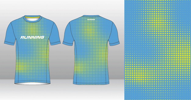 El diseño de la camiseta de correr, el deporte, el arte de la camisa.