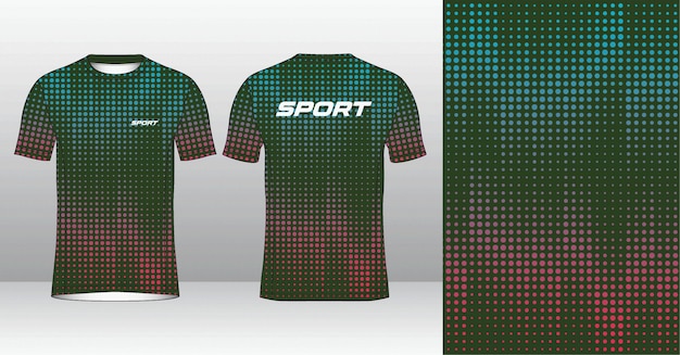 El diseño de la camiseta de correr, el deporte, el arte de la camisa.