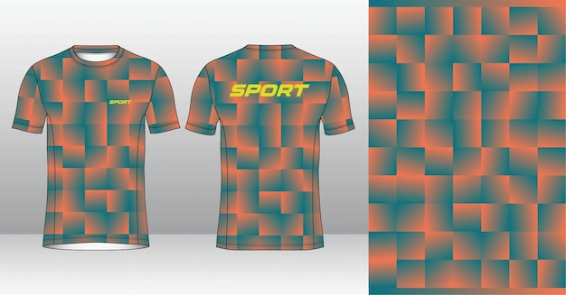 El diseño de la camiseta de correr, el deporte, el arte de la camisa.