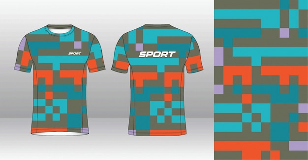El diseño de la camiseta de correr, el deporte, el arte de la camisa.