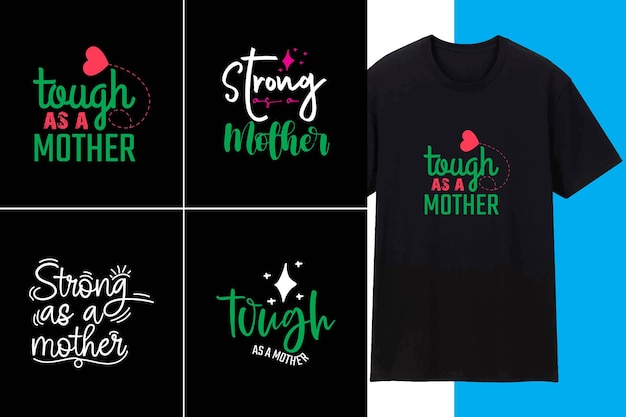 Diseño de camiseta creativa de MOM and DAD Bundle