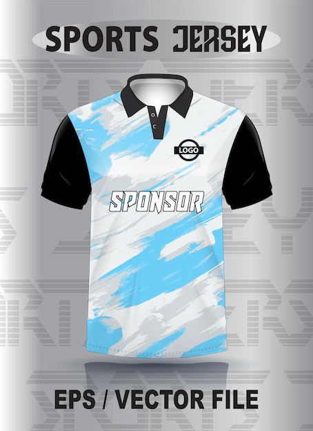 Diseño de camiseta de cricket con maqueta premium