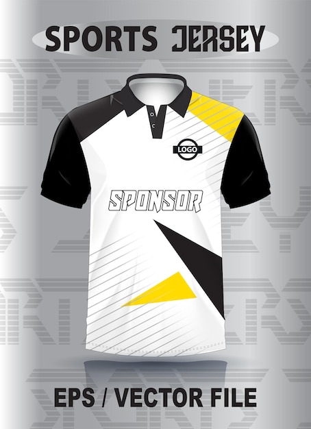 Diseño de camiseta de cricket con maqueta premium