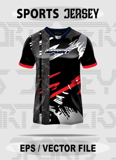 Diseño de camiseta de cricket con maqueta premium