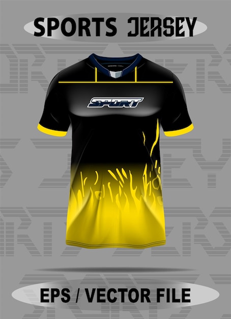 Diseño de camiseta de cricket con maqueta premium