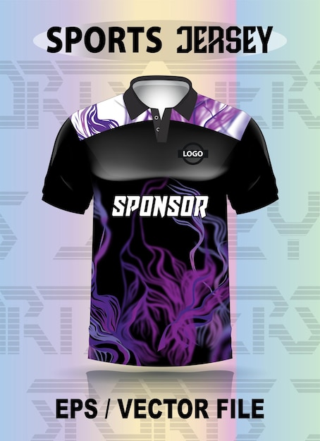 Diseño de camiseta de cricket con maqueta premium