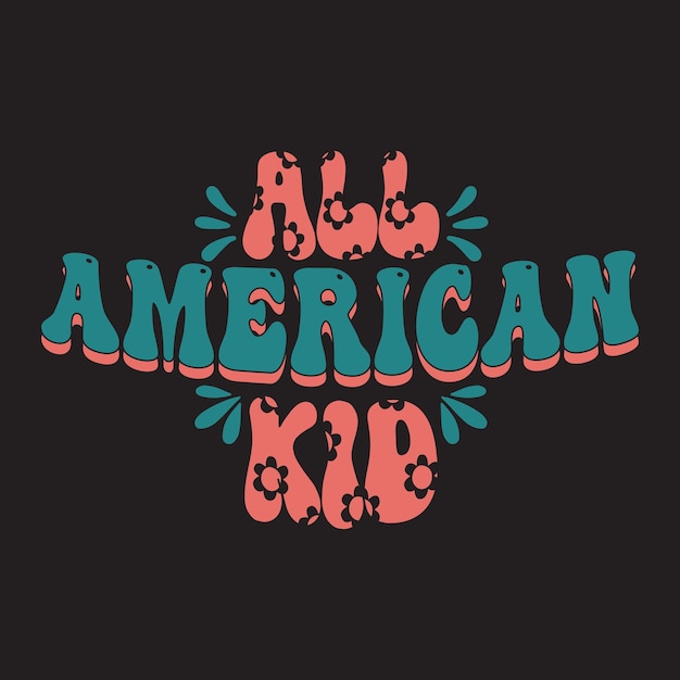 Diseño de camiseta del cuatro de julio