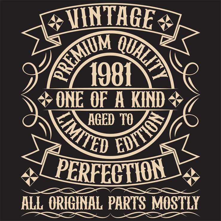 Diseño de camiseta de cumpleaños vintage con elementos de cumpleaños o diseño de tipografía de cumpleaños dibujada a mano