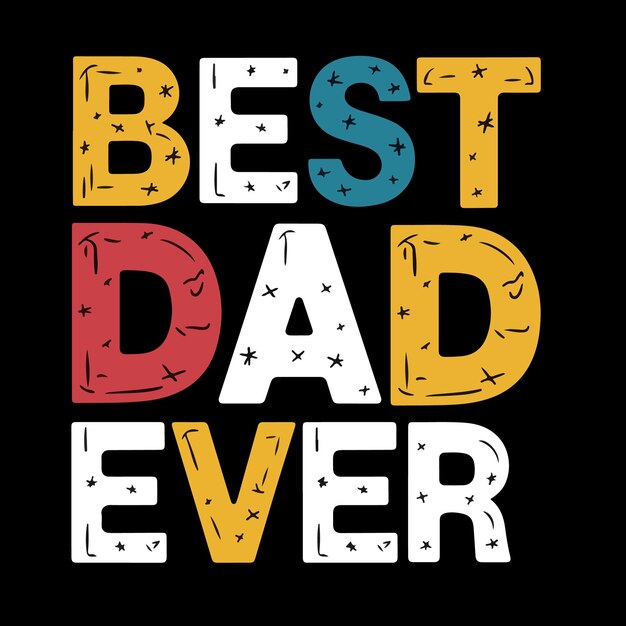 El diseño de la camiseta Dad Eps Vector