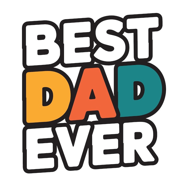 El diseño de la camiseta Dad Eps Vector