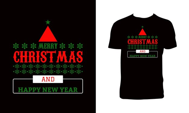 Diseño de camiseta decorativa de feliz Navidad