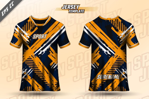 Diseño de camiseta delantera y trasera Diseño deportivo para maillot de juego de ciclismo de carreras
