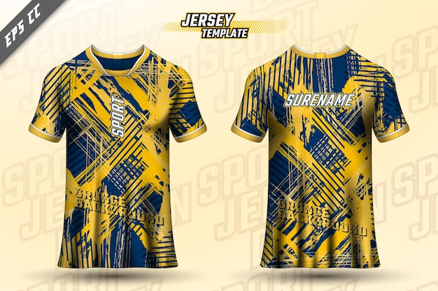 Diseño de camiseta delantera y trasera diseño deportivo para maillot de juego de ciclismo de carreras