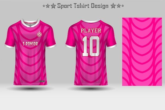 Diseño de camiseta de deporte de patrón geométrico abstracto de maqueta de camiseta de fútbol