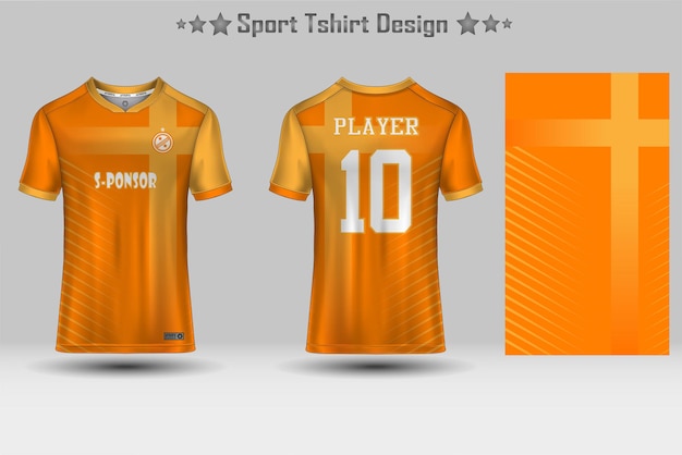 Diseño de camiseta de deporte de patrón geométrico abstracto de maqueta de camiseta de fútbol