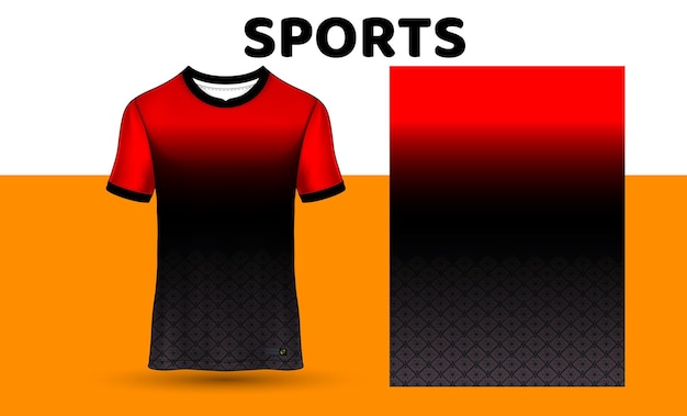 Diseño de camiseta de deporte de plantilla de camiseta de fútbol de vector libre