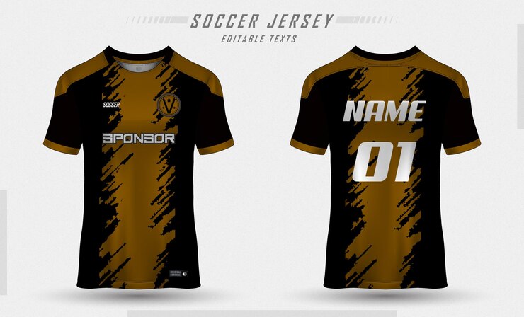 Diseño de camiseta de deporte de plantilla de jersey de fútbol de vector libre de vector