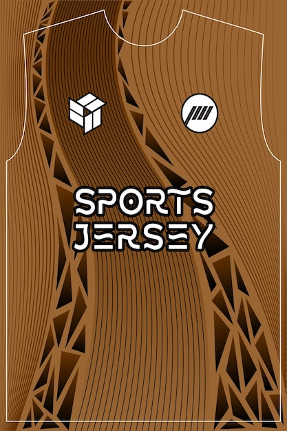 Diseño de la camiseta deportiva Brown